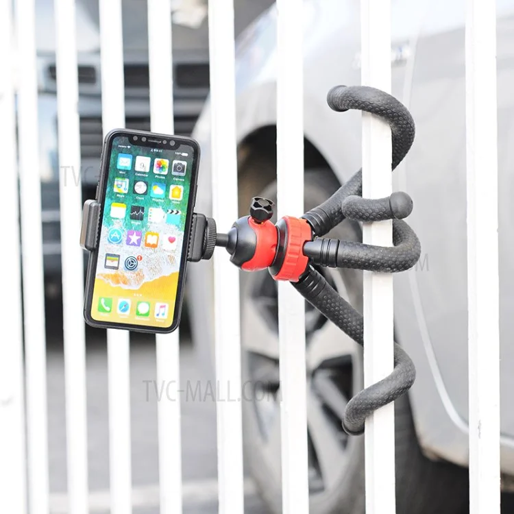 360-degree Rotation Octopus Tripod Stand + Bluetooth Remote Shutter for GoPro Smartphone DSLR etc