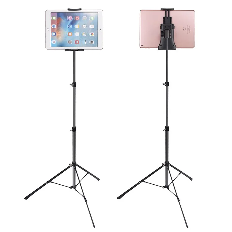 Soporte de Trípode para Teléfono Móvil en Vivo Selfie Stick para Suelo para Teléfono Inteligente/Tableta/iPad de 4-12 pulgadas