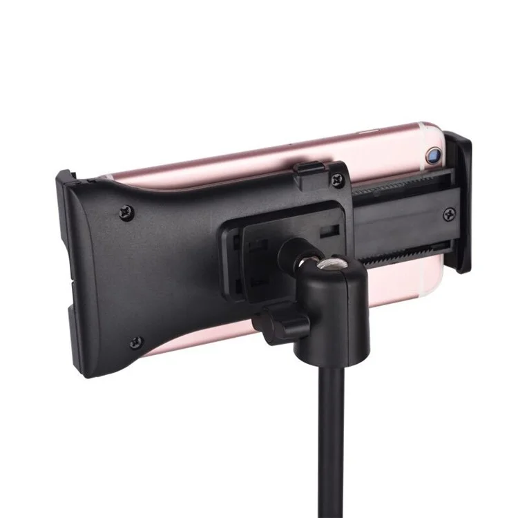 Soporte de Trípode para Teléfono Móvil en Vivo Selfie Stick para Suelo para Teléfono Inteligente/Tableta/iPad de 4-12 pulgadas
