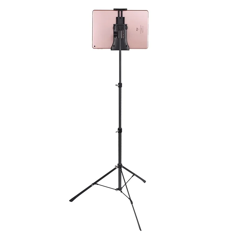 Mobile Phone Live Holder Tripod Selfie Stick Floor Stand for 4-12 inch Smartphone/Tablet/iPad