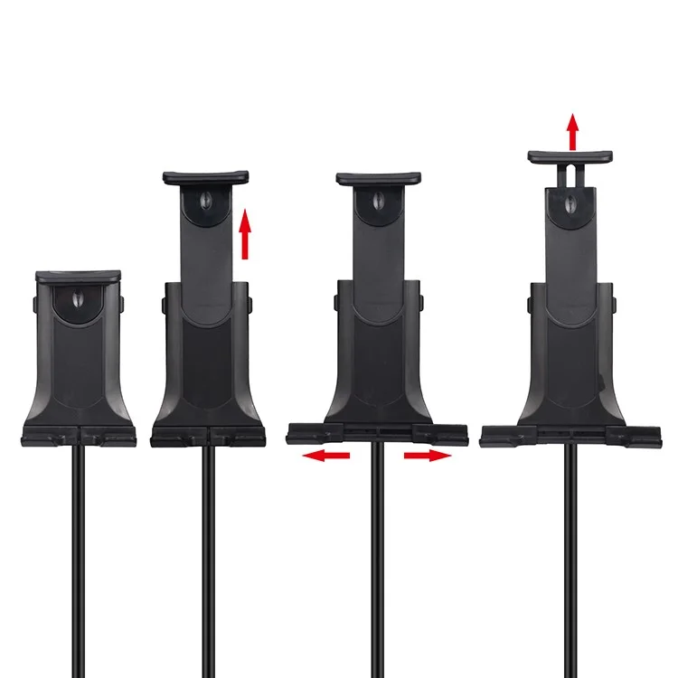 Soporte de Trípode para Teléfono Móvil en Vivo Selfie Stick para Suelo para Teléfono Inteligente/Tableta/iPad de 4-12 pulgadas