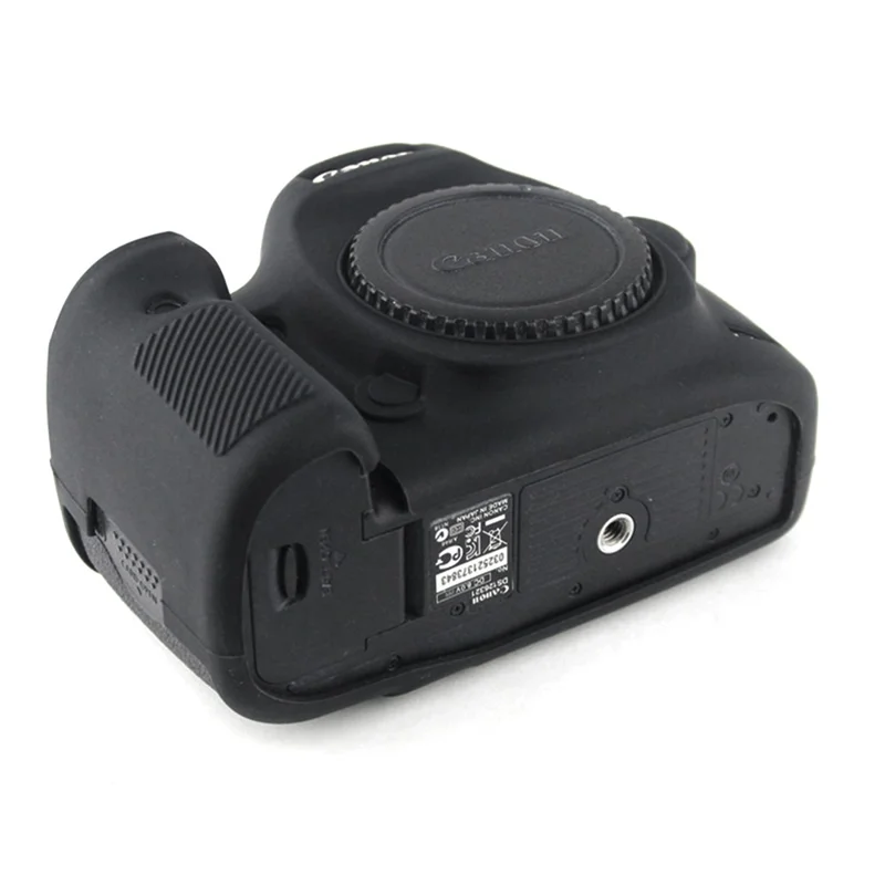 For Canon EOS 5D Mark III / 5DS / 5DRS Silicone Flexible Protective Camera Body Case Cover - Black