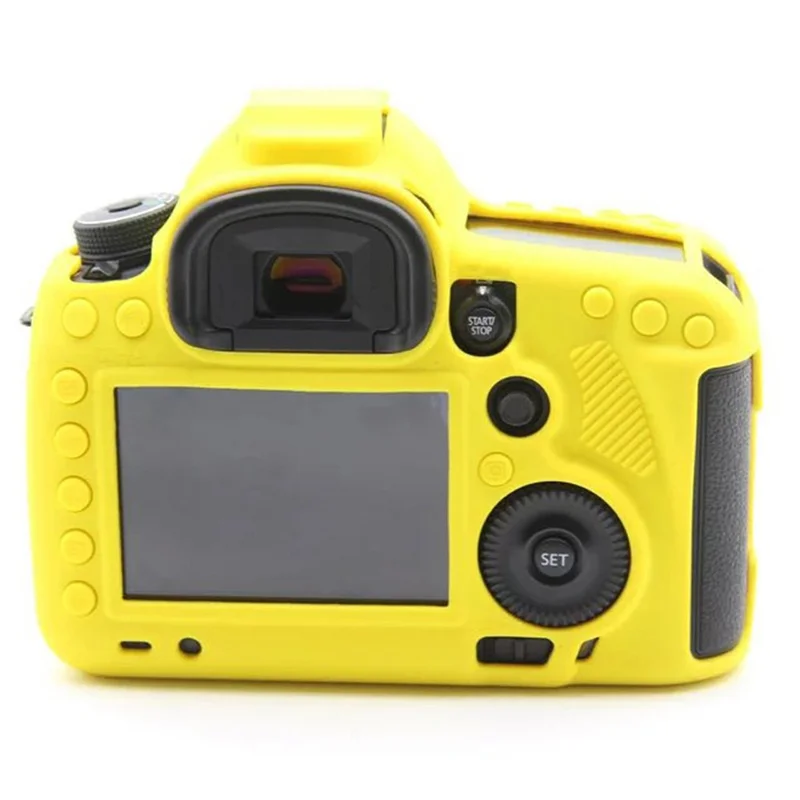For Canon EOS 5D Mark III / 5DS / 5DRS Silicone Protective Camera Body Cover - Yellow