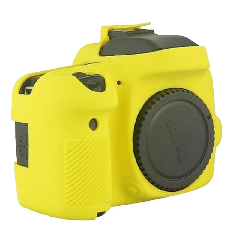 For Canon EOS 5D Mark III / 5DS / 5DRS Silicone Protective Camera Body Cover - Yellow