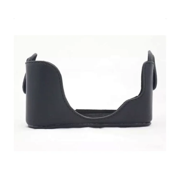 PU Leather Camera Protective Case Bag + Strap for Fuji X10/X20 Digital Camera - Black