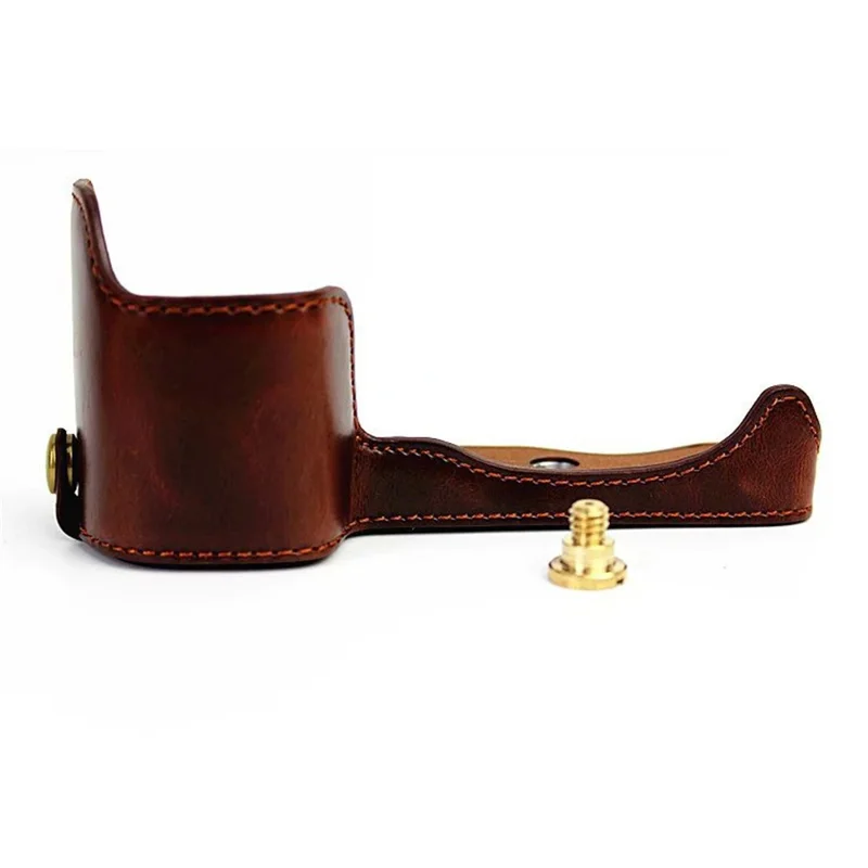 غطاء واقي جزئي من جلد البولي يوريثان للكاميرا لجهاز سوني A6000/A6300 - كحلي