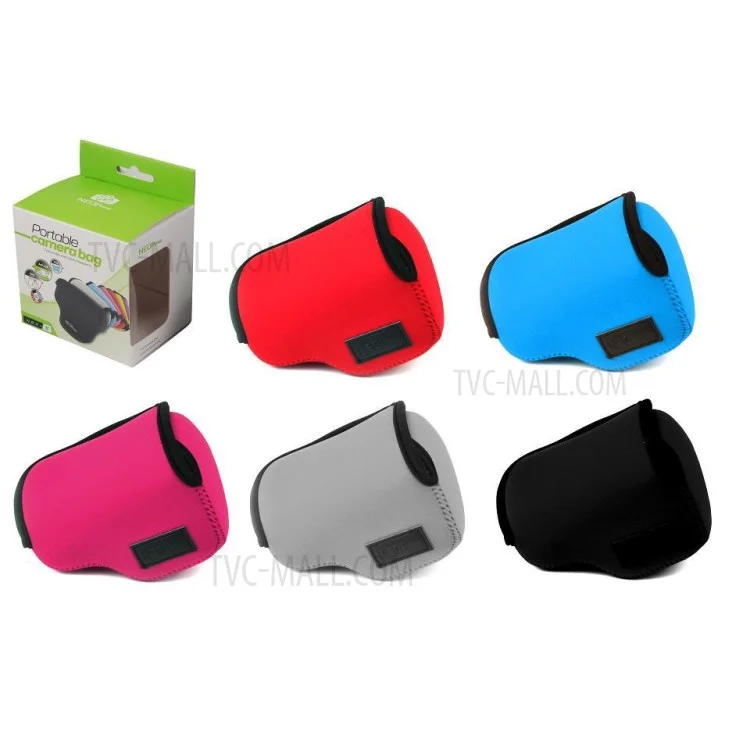 NEOPINE Neoprene Waterproof Camera Case for Sony NEX5T/5R/3N/A5000/A5100 with 16-50mm Lens - Black