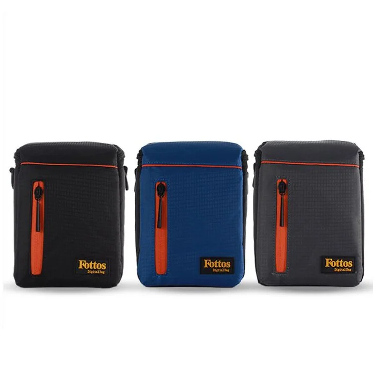 F039S Professional Portable Travel Camera Bag Nylon Camera Case - Black