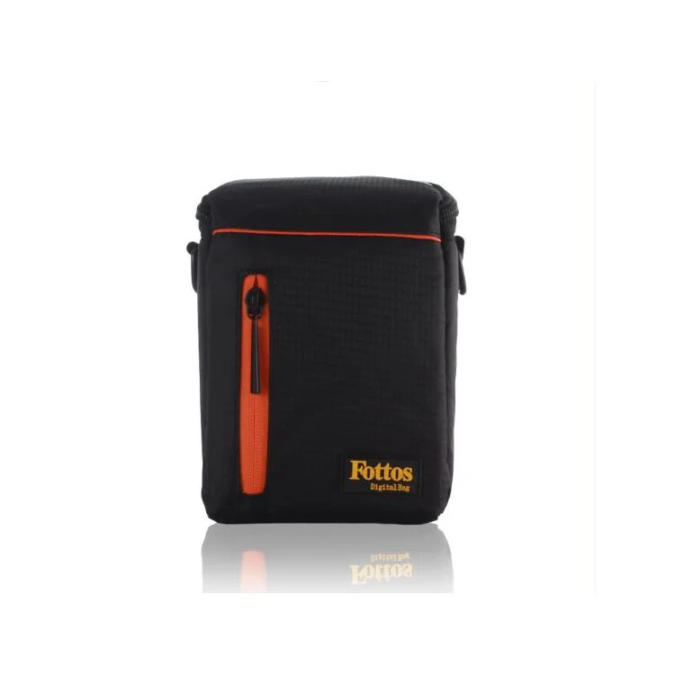 F039S Professional Portable Travel Camera Bag Nylon Camera Case - Black