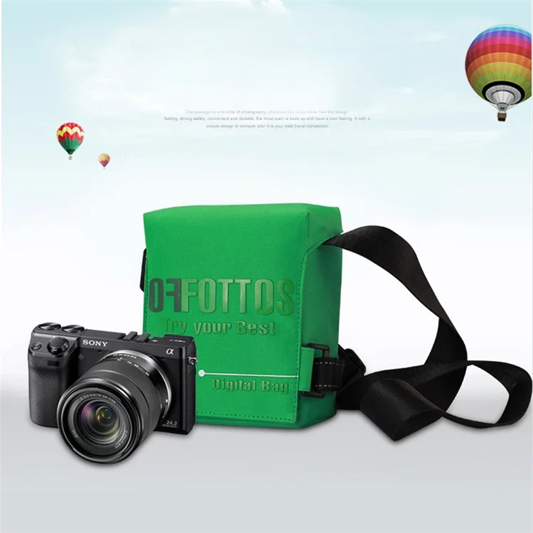 F055 Professional Portable Travel Universe Camera Case - Green