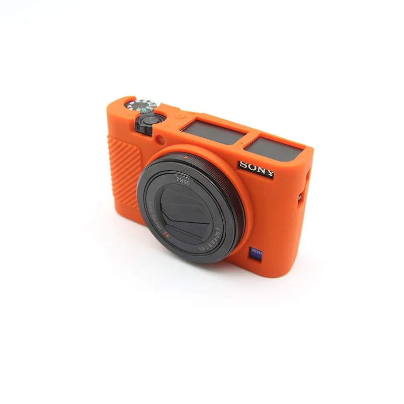 Zachte siliconen beschermhoes voor Sony RX100 III / IV / IIV - Oranje