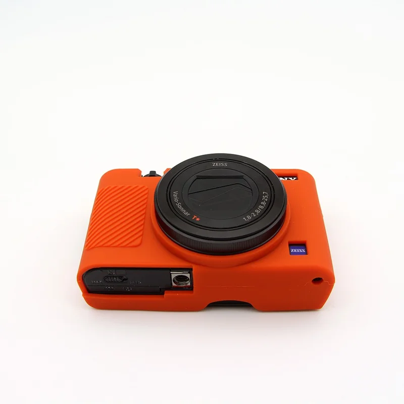 Zachte siliconen beschermhoes voor Sony RX100 III / IV / IIV - Oranje