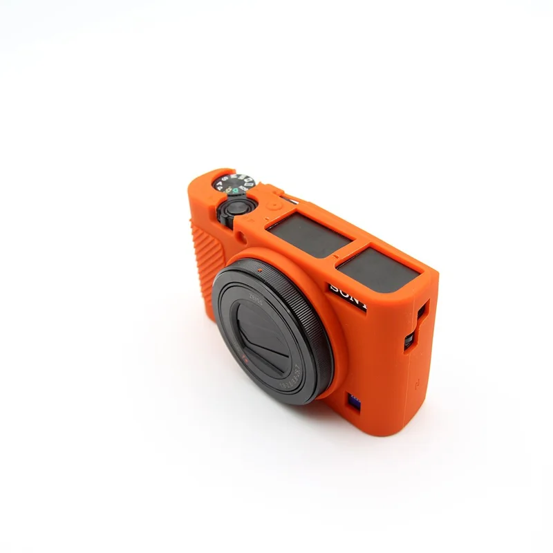 Zachte siliconen beschermhoes voor Sony RX100 III / IV / IIV - Oranje