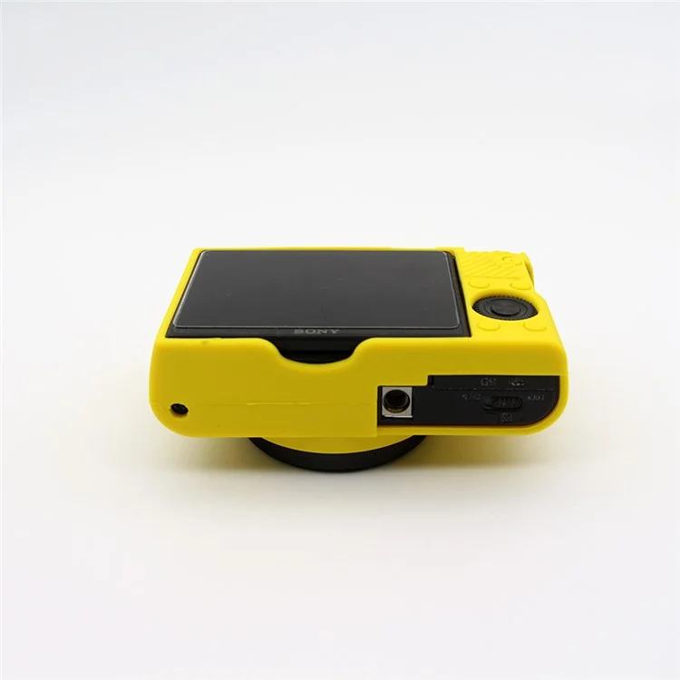 Custodia Per Fotocamera Protettiva in Silicone Morbido Per Sony RX100 III / IV/ IIV - Giallo