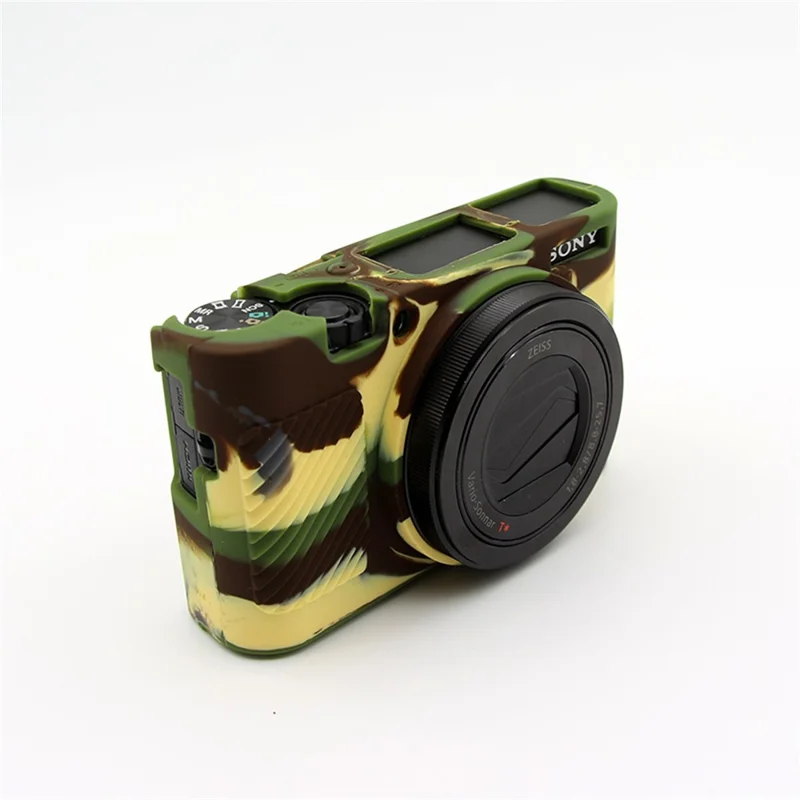 Soft Silicone Protective Camera Cover for Sony RX100 III / IV/ IIV - Camouflage