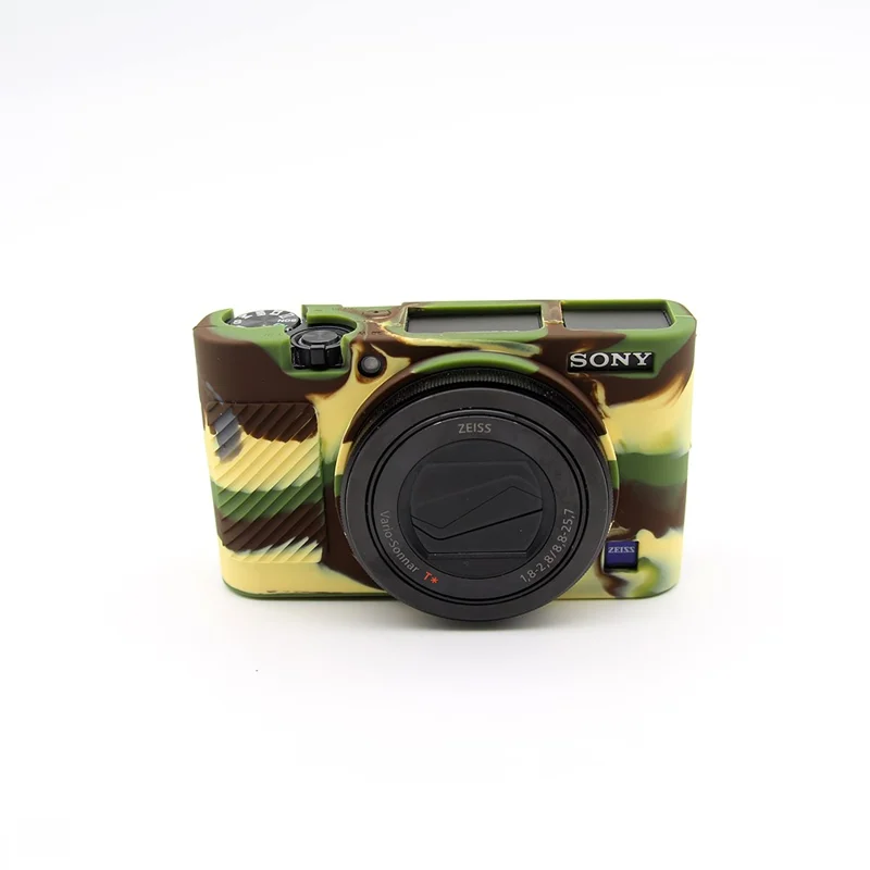 Soft Silicone Protective Camera Cover for Sony RX100 III / IV/ IIV - Camouflage