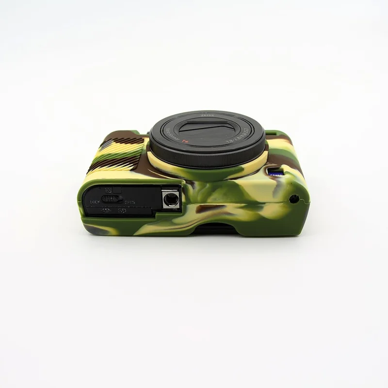 Soft Silicone Protective Camera Cover for Sony RX100 III / IV/ IIV - Camouflage