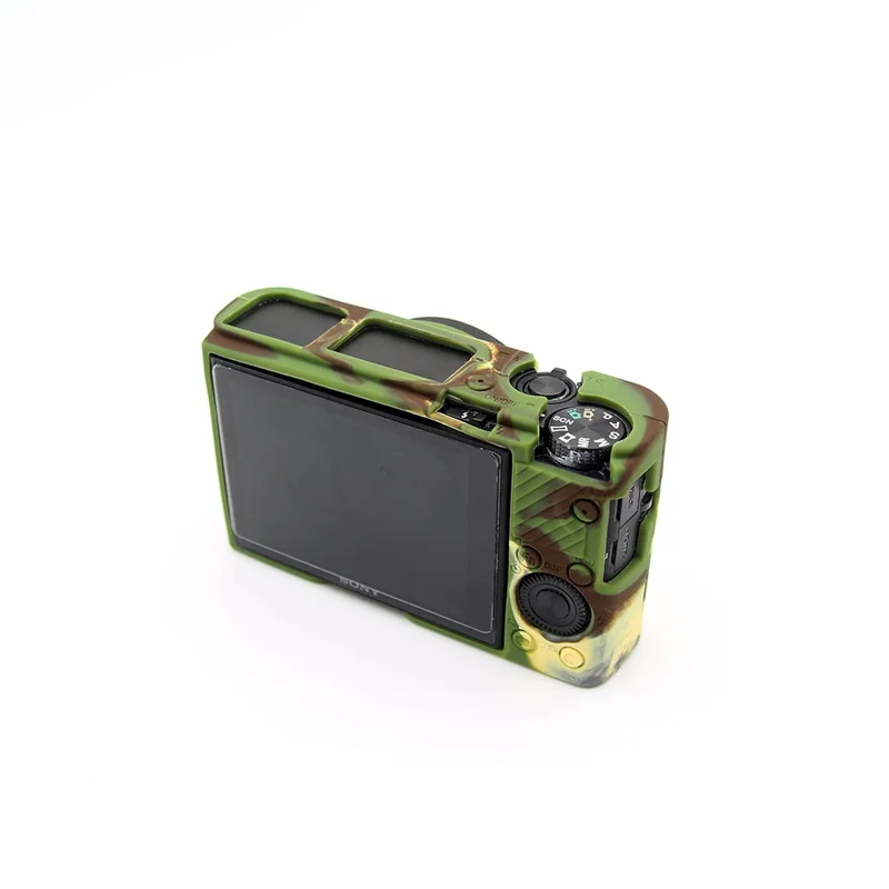 Soft Silicone Protective Camera Cover for Sony RX100 III / IV/ IIV - Camouflage