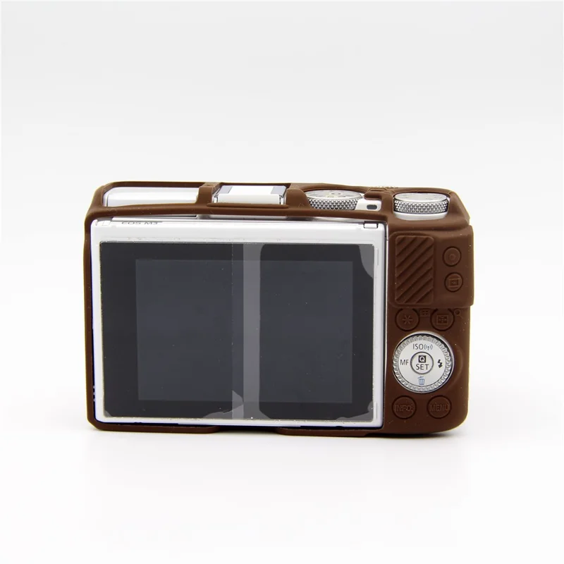 Coperchio Protettivo In Silicone Flessibile Morbido Per Canon EOS M3 (18-55mm) - Caffè