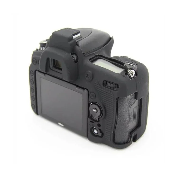 Cáscara Protectora De Silicona Suave Para Cámara SLR Digital Nikon D750 - Negro