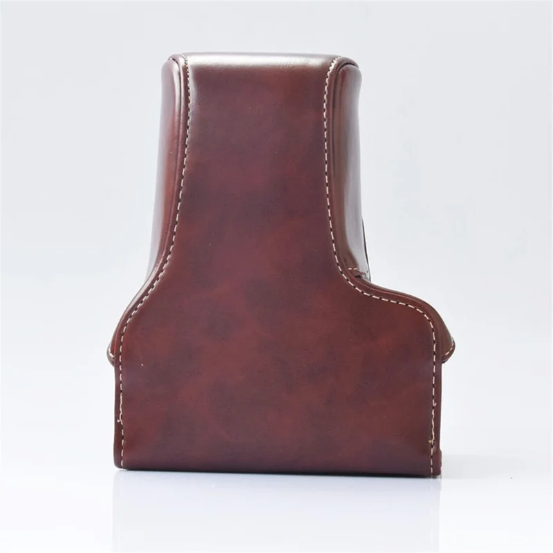 Detachable PU Leather Camera Shell + Strap for Canon EOS M6 (18-55mm) - Coffee