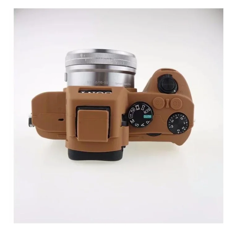 Soft Silicone Camera Case Shell for Sony Alpha A7 II / A72 / A7R2 / A7S2 - Brown