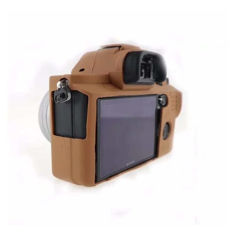 Soft Silicone Camera Case Shell for Sony Alpha A7 II / A72 / A7R2 / A7S2 - Brown