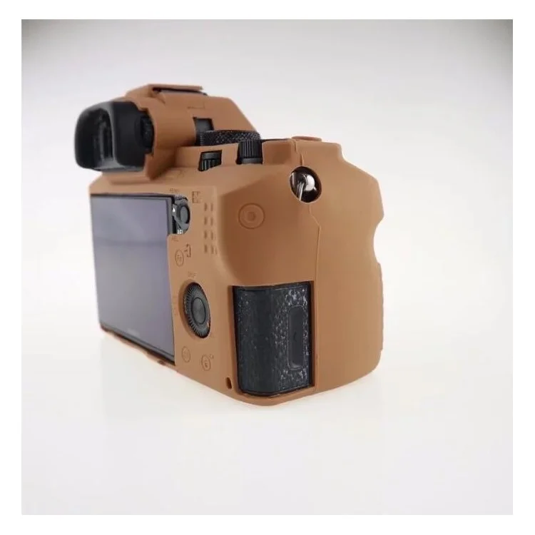 Soft Silicone Camera Case Shell for Sony Alpha A7 II / A72 / A7R2 / A7S2 - Brown