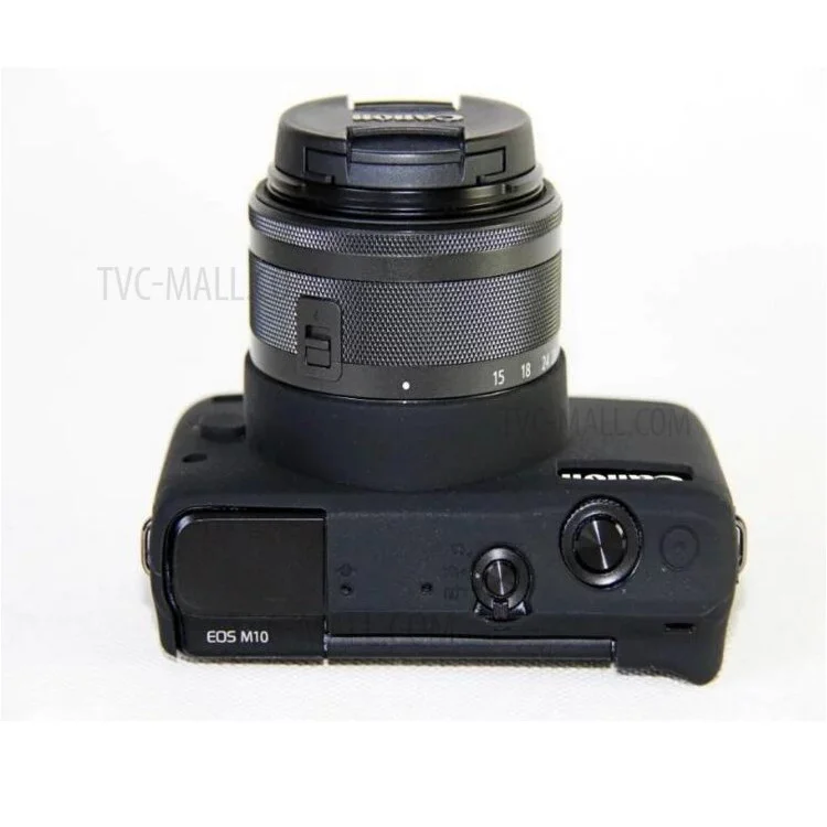 Soft Silicone Camera Case Cover for Canon EOS M10 - Black