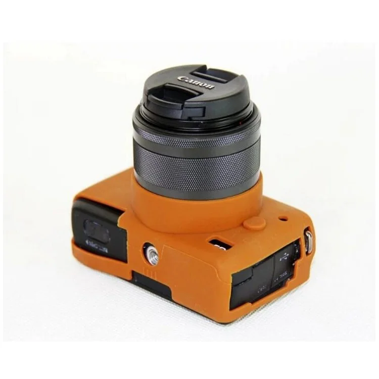 Soft Silicone Protective Cover for Canon EOS M10 - Brown