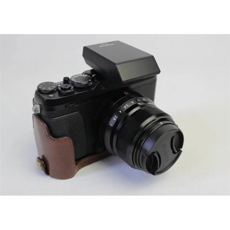 Защитная крышка для фотоаппарата Fujifilm X-E3 из искусственной кожи - Кофе