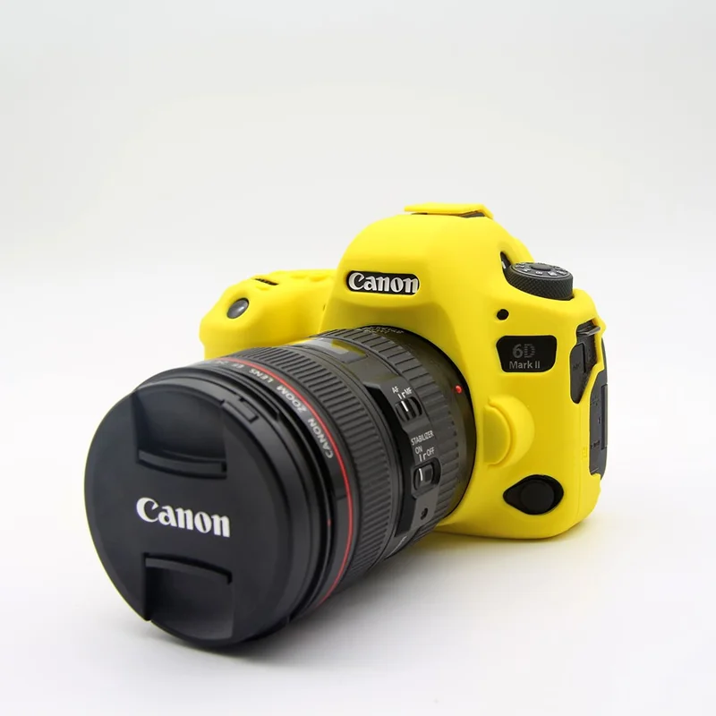 Soft Silicone Protective Shell for Canon EOS 6D Mark II - Yellow