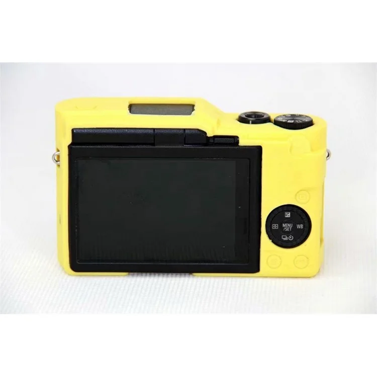 Silicone Soft Protective Case Accessory for Panasonic DC-GF9KGK/Lumix DMC-GF9 - Yellow
