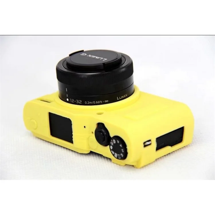 Silicone Soft Protective Case Accessory for Panasonic DC-GF9KGK/Lumix DMC-GF9 - Yellow