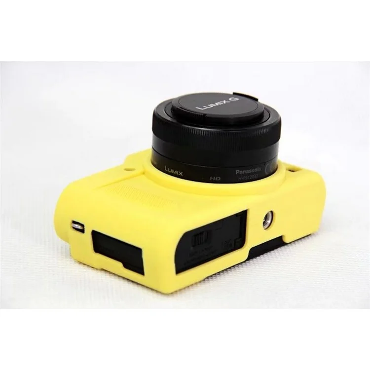 Silicone Soft Protective Case Accessory for Panasonic DC-GF9KGK/Lumix DMC-GF9 - Yellow