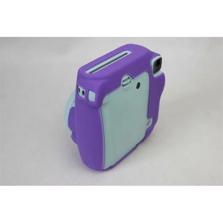 Soft Silicone Protective Case Cover for FUJIFILM Instax Mini 8 - Purple