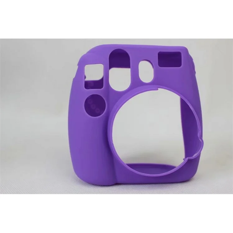 Soft Silicone Protective Case Cover for FUJIFILM Instax Mini 8 - Purple