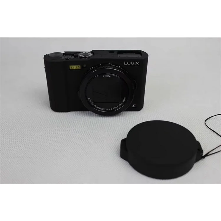 Funda De Cámara Protectora De Silicona Flexible Para Panasonic DMC-LX10 - Negro