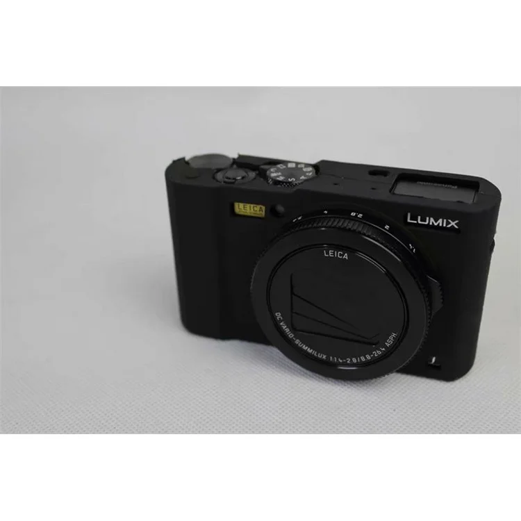 Custodia Per Fotocamera Protettiva In Silicone Flessibile Per Panasonic DMC-LX10 - Nero