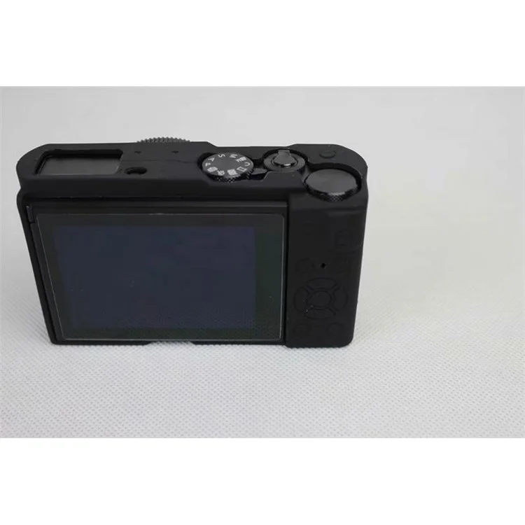 Capa Protetora De Silicone Flexível Para Panasonic DMC-LX10 - Preto