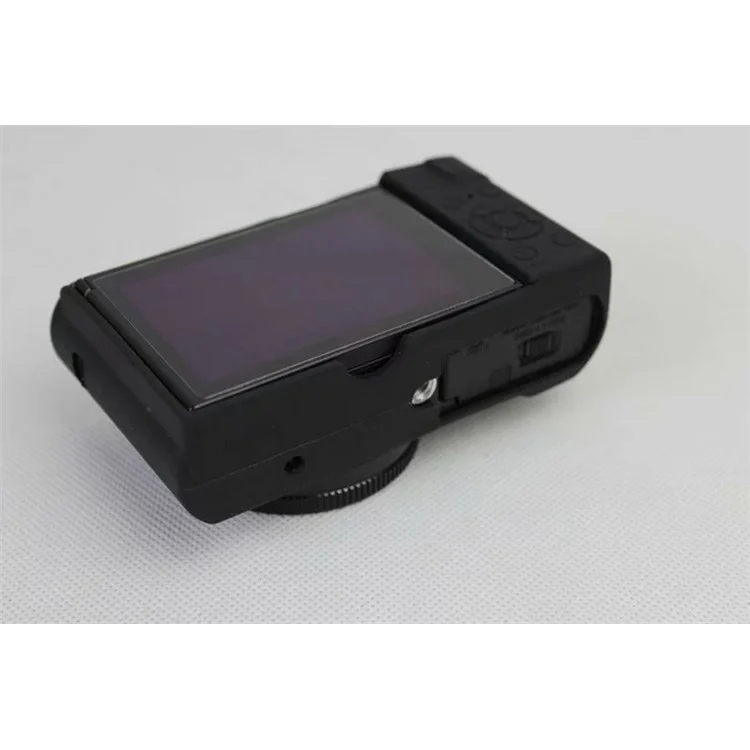 Funda De Cámara Protectora De Silicona Flexible Para Panasonic DMC-LX10 - Negro