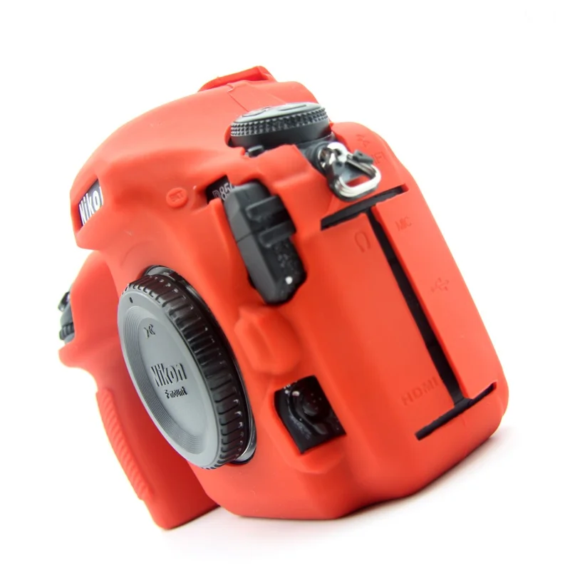 Zachte siliconen beschermlaag voor Nikon D850 digitale spiegelreflexcamera - Rood