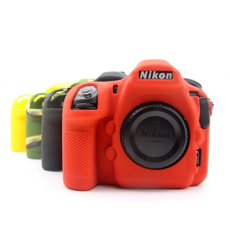 Zachte siliconen beschermlaag voor Nikon D850 digitale spiegelreflexcamera - Rood