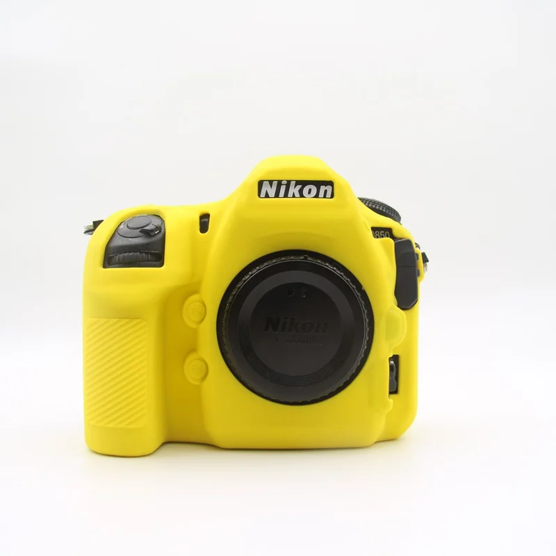 Soft Silicone Camera Bag Cover for Nikon D850 Digital SLR Camera - Yellow
