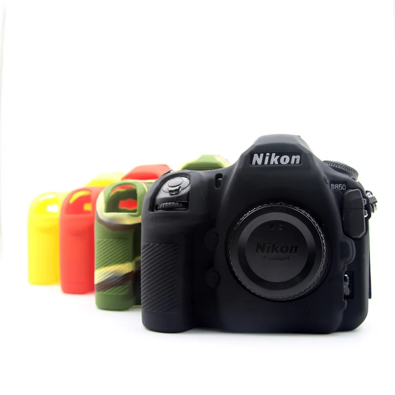 Soft Silicone Camera Bag Cover for Nikon D850 Digital SLR Camera - Yellow
