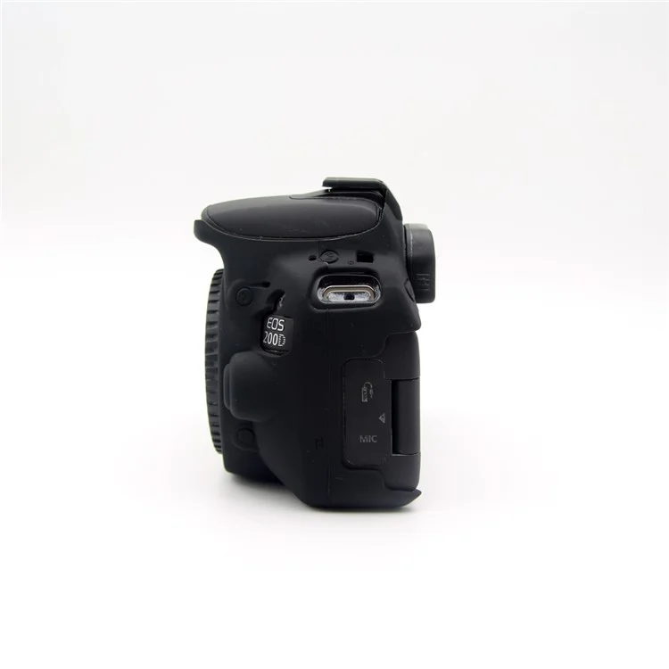 Housse De Protection De La Caméra Silicone Flexible Pour Canon EOS 200D - Noir