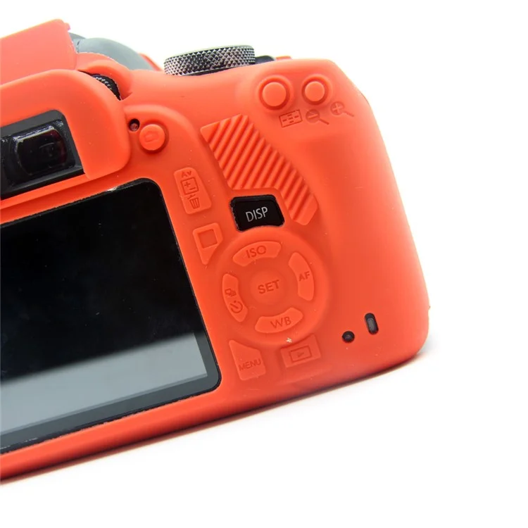 Capa De Invólucro De Câmera De Silicone Flexível Para Canon EOS 1300D 1500D - Vermelho