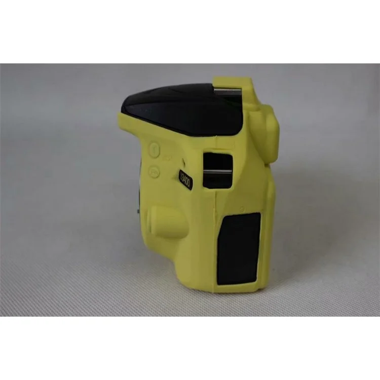 Custodia Protettiva In Silicone Flessibile Per Fotocamera DSLR Nikon D3400 - Giallo