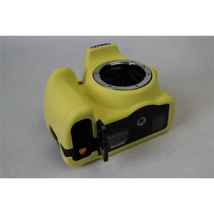 Funda Protectora De Silicona Flexible Para Cámara DSLR Nikon D3400 - Amarillo