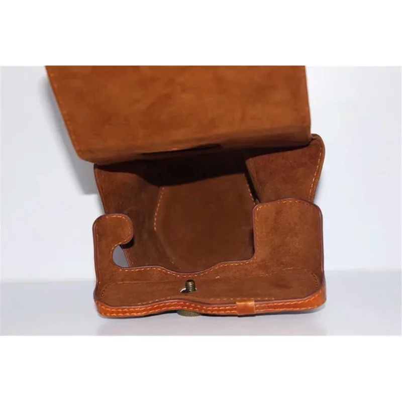 PU Leather Protection Case Cover Bag for Fujifilm X-T3 Camera - Brown